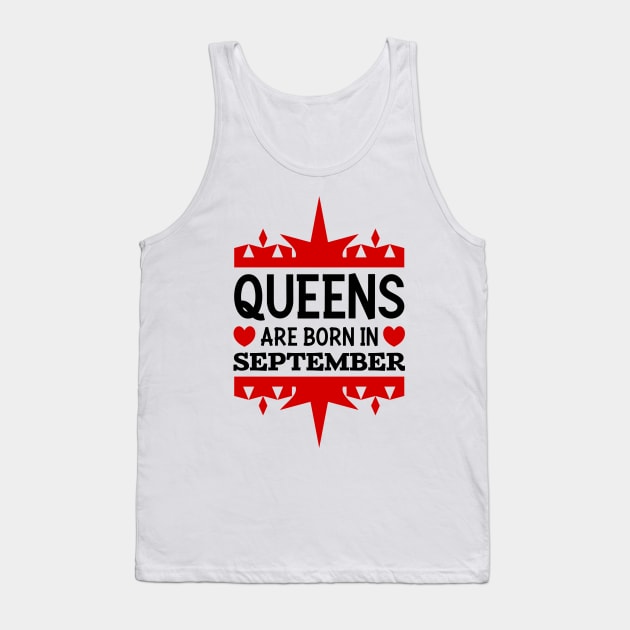 Queens are born in September Tank Top by colorsplash